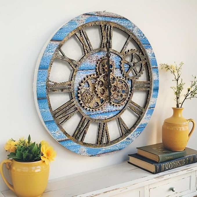 ImprovingLife The Gears Clock The Original Real Moving Gear Wall Clock Vintage - Image 5