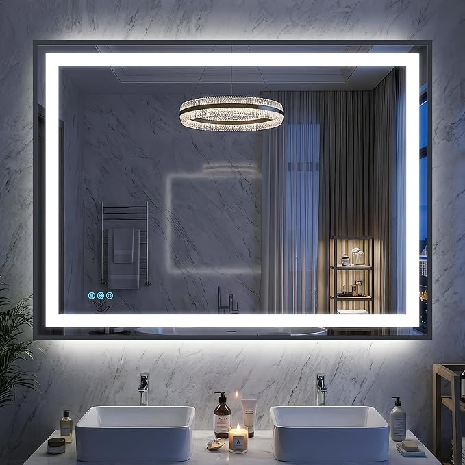 Antok 48X36 LED Bathroom Mirror by AntokMirror