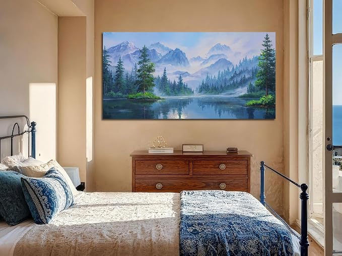 Ardemy Large Landscape Wall Art Nature Canvas Textured Forest Scenery Pictures - Image 3