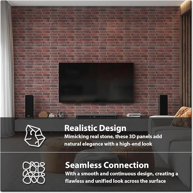 CONCORD WALLCOVERINGS ™ Sample for Display Purpose only Retro-Art 3D Wall Panel - Image 3
