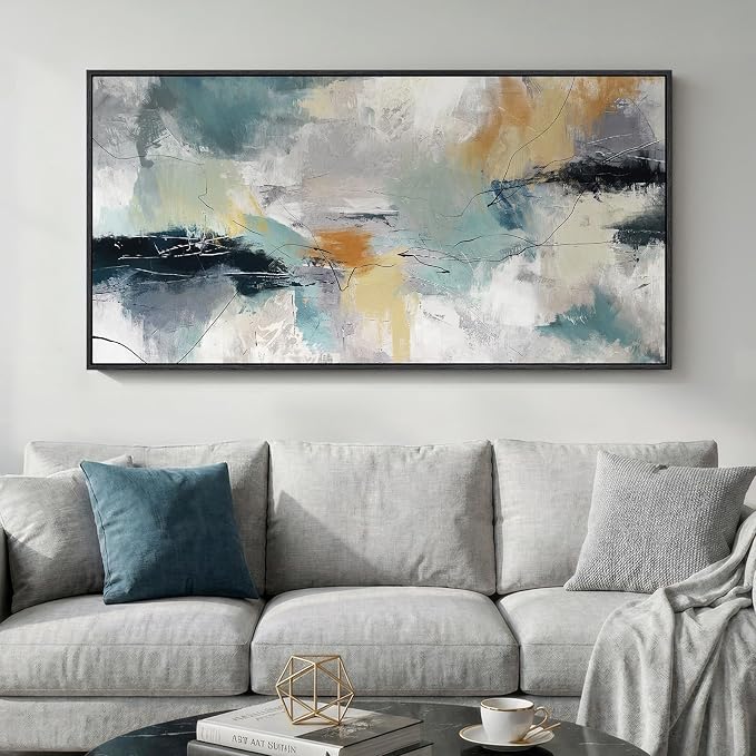 Extra Large Framed Abstract Wall Art by Cuspin