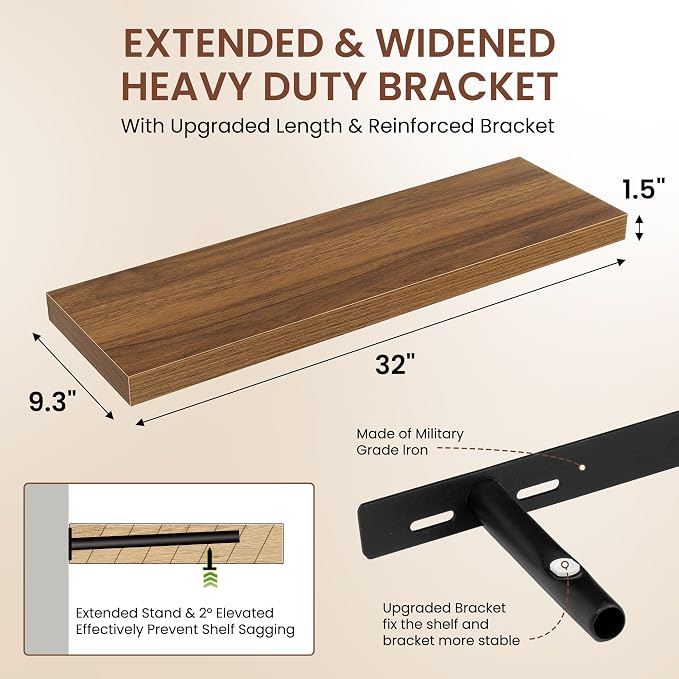 Dreamland 32 Inches Floating Shelves - Image 3