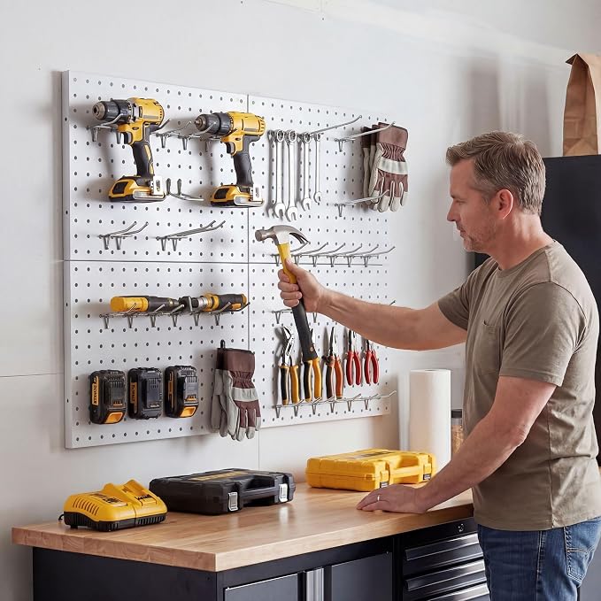 4 Pack Metal Pegboard Panels - Image 2