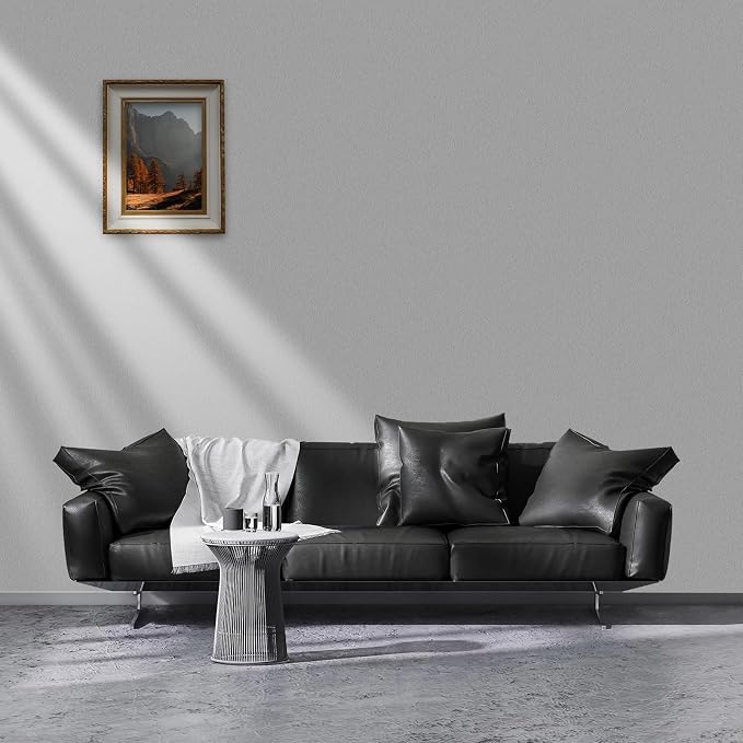 Yancorp 16"x394" Matte Light Gray Contact Papaer Peel and Stick Wallpaper Vinyl - Image 3