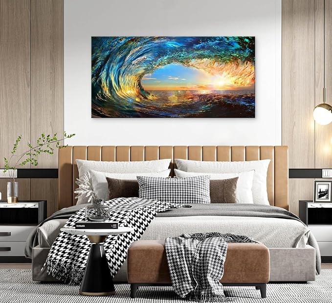 Cao Gen Decor Art S06798 Giant Wave Water Wall Art Canvas Prints 1 Panels Ocean - Image 7