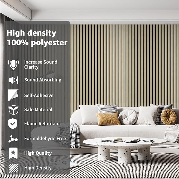 Art3dwallpanels 10 Pack Acoustic Panels, Self Adhesive High Density Sound - Image 5