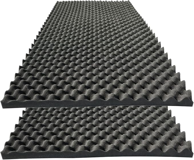 2 PCS Acoustic Panels, High Density Fireproof Noise Cancelling Foam Studio Foam by KTOESHEO