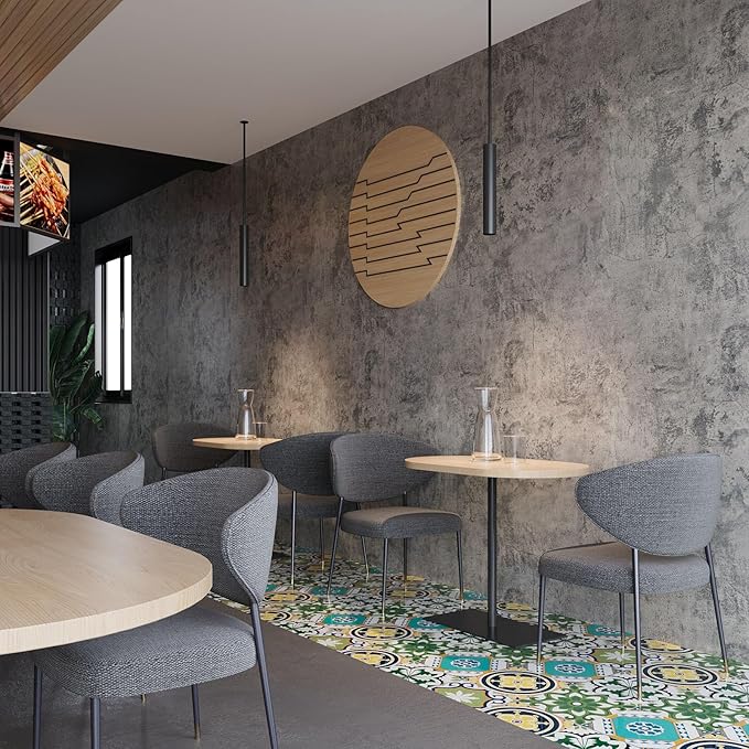 Wall Paper Peel and Stick Modern Grey Concrete Textured Wallpaper Extra Wide - Image 7