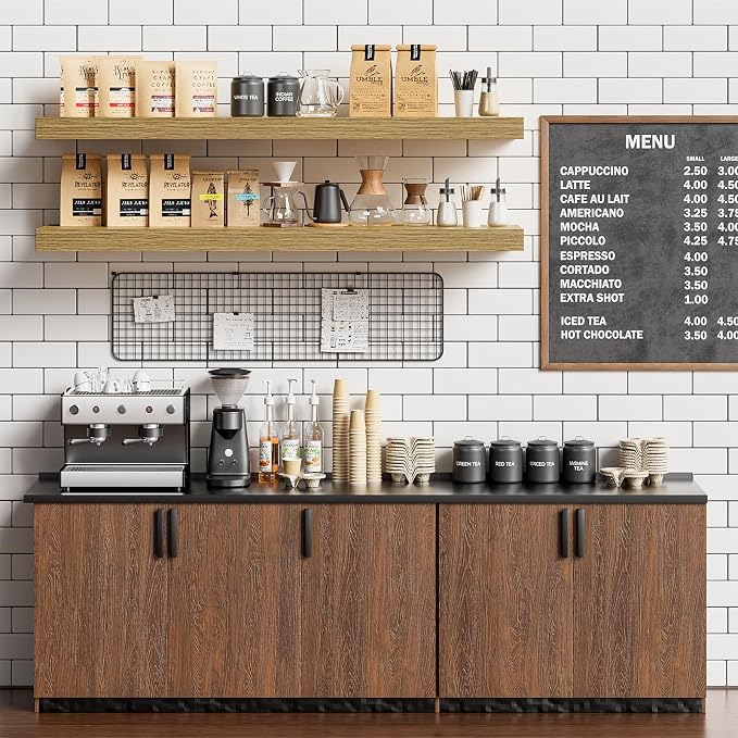 Heimlove Floating Shelves for Wall Set of 2, 9.3" Deep Wall Shelves, 39.4" W x - Image 6