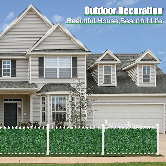 Yangrass Artificial Greenery Wall Roll, Vine Leaf Fence Panels - Image 7