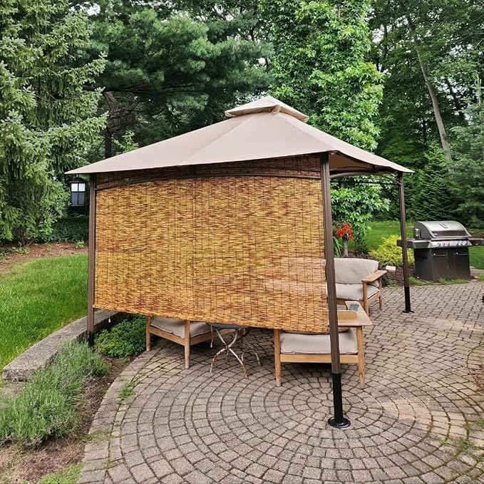 Bamboo Roman Shades for Windows 27 inch 30 inch 34 inch 46 inch Cordless Bamboo - Image 2