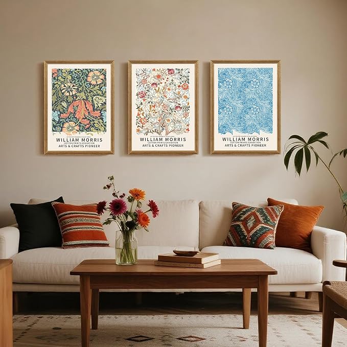 SYWENNOI William Morris Floral Prints Framed Wall Art, Sweet Briar, Bedroom - Image 2