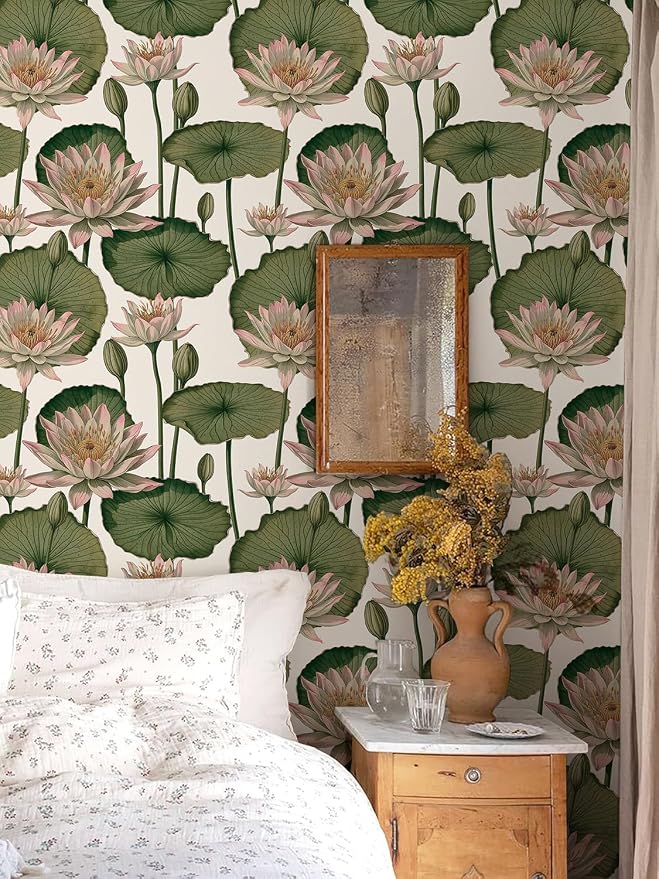 Orainege Floral Wallpaper Peel and Stick Floral Contact Paper Boho - Image 2