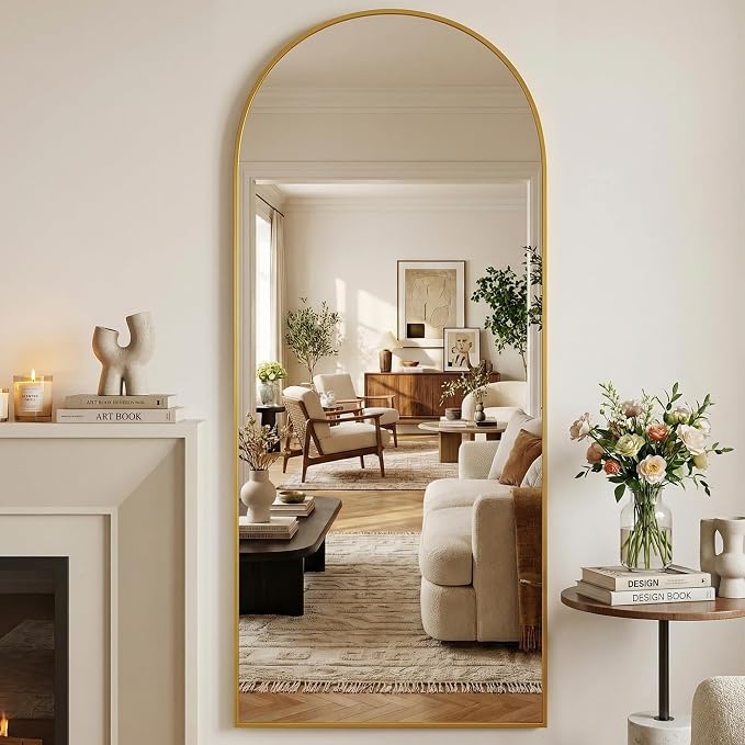Suidia 76"x34" Arched Full Length Mirror - Image 2