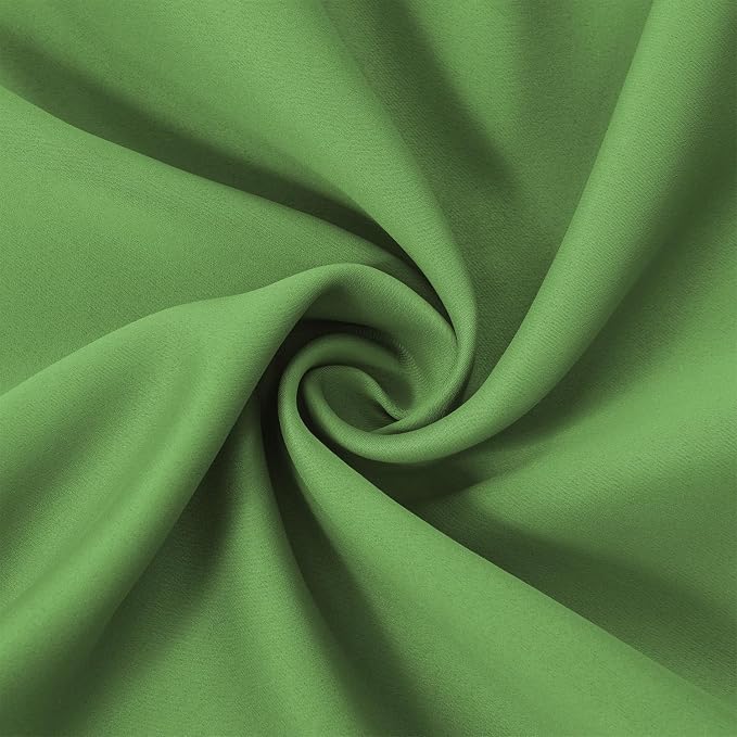 LEMOMO Light Green Blackout Curtains 66 x 63 Inch Length/Set of 2 Curtain - Image 5