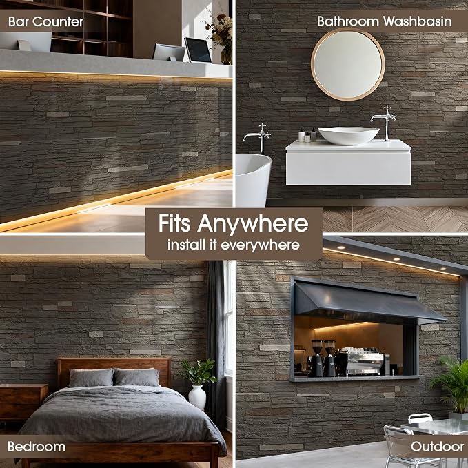Faux Stone Brick Wall Panels, Lightweight PU Faux Rock Wall Panels, Easy DIY - Image 8