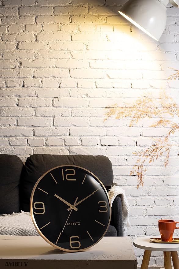 AYRELY® 12 Inch Silent Modern Wall Clocks Battery Operated, Wall Clock - Image 4