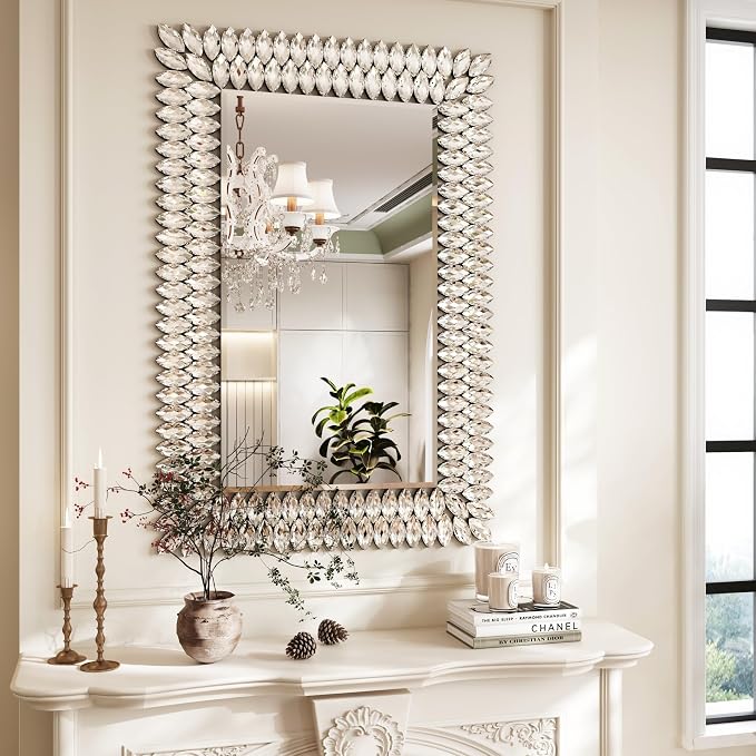 Kelly Miller Jeweled Luxury Bathroom Mirror - Image 2