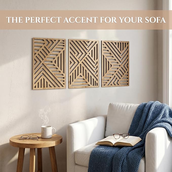qmmp Modern Wooden Wall Sculptures - Image 3