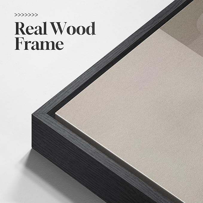 Extra Large Framed Black and White Abstract Wall Art - Image 6