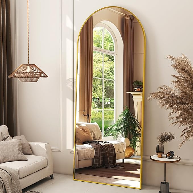 XRAMFY 56" x21 Arched Full Length Mirror Floor Mirrors by XRAMFY