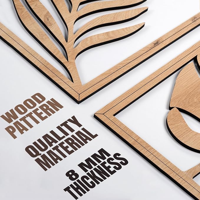 qmmp Modern Wooden Wall Sculptures - Image 5