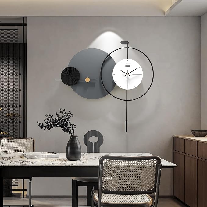 Large Modern Wall Clock for Living Room, Decorative Silent Battery Operated - Image 8