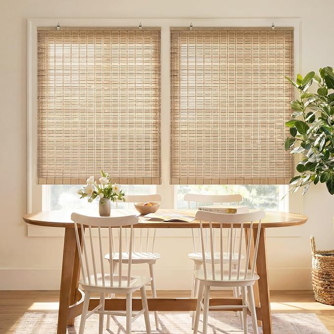 LazBlinds Cordless Bamboo Blinds, Bamboo Roll Up Shades - Image 4
