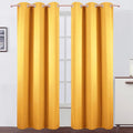 LEMOMO Yellow Thermal Blackout Curtains/42 x 84 Inch/Set of 2 Panels Room by Lemomo