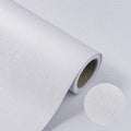 White Wallpaper Grasscloth Peel and Stick Wallpaper 15.7"x 393" Fabric Contact by TAPETYLLER