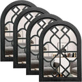 ZEXUIRU 4 Set. Rustic Wall Mirrors by ZEXUIRU