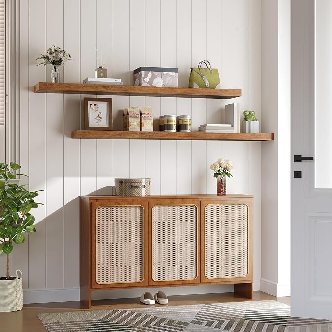 HOOBRO Floating Shelves for Wall, Wall Mounted Shelf Set of 2, for Wall Storage - Image 5