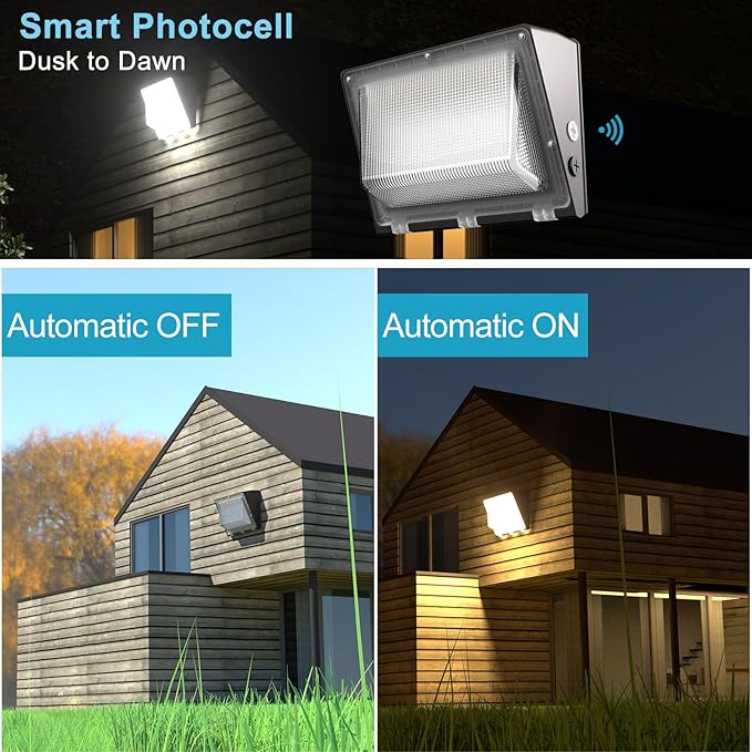 Lightdot 1Pack 250W LED Wall Pack Lights, 100-277v Dusk to Dawn - Image 7
