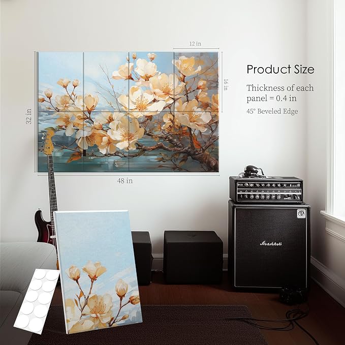 JaneTech 8 Pack Art Acoustic Panels 48x32 Inches Sound Absorbing Panels - Image 4