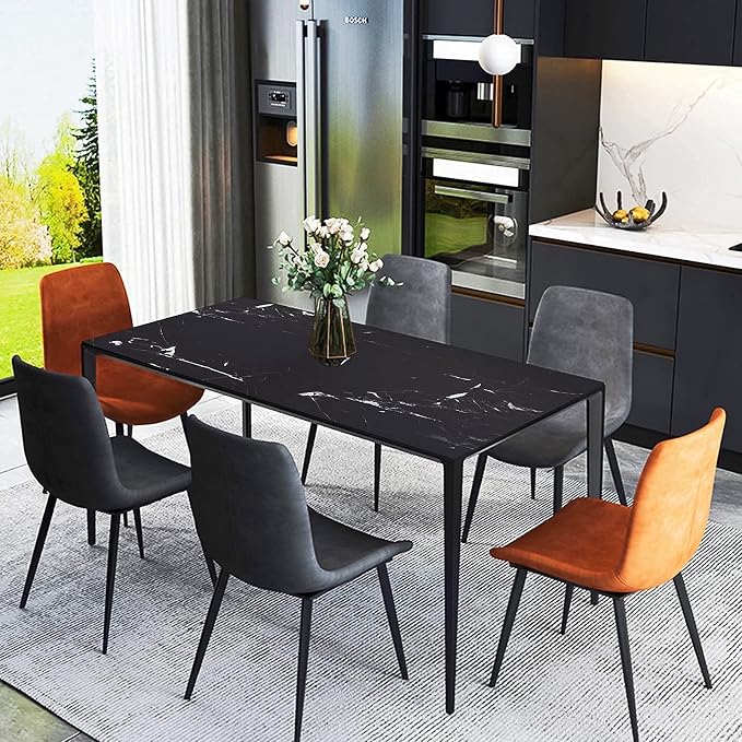 practicalWs 11.8"×78.7" Black Marble Contact Paper Matte Peel and Stick Kitchen - Image 7