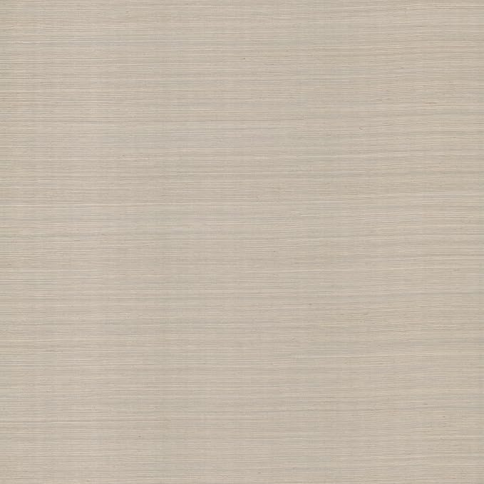 York Wallcoverings Natural Sisal Warm Grey Peel and Stick Grasscloth Wallpaper by YorkWallcoverings