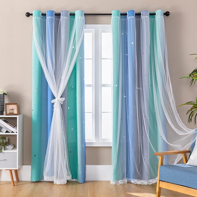 XiDi Dream Star Blackout Curtains by Addsomecolortolife