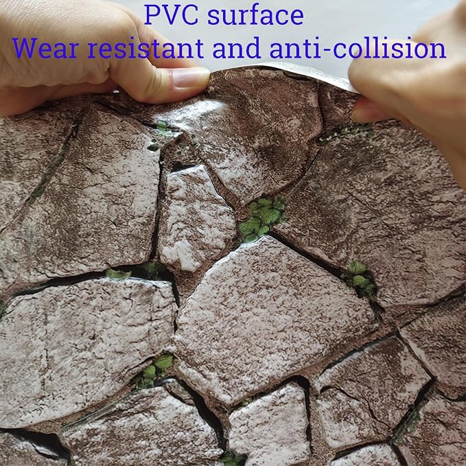 3D Panels Peel and Stick, Simulated Stone Wall, PVC Waterproof Self Adhesive - Image 3