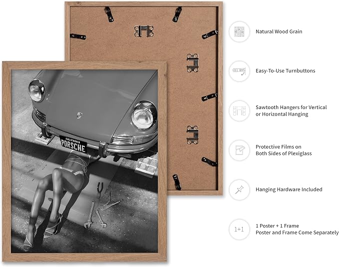 Poster Master Woman Under Classic Car Poster - Image 2