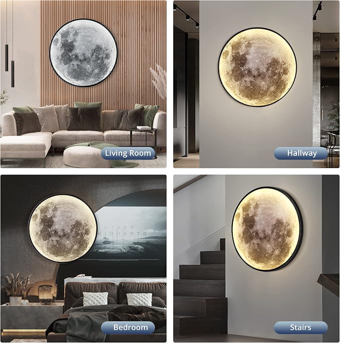 Dimmable Moon Wall Light 31.5 inch Wall Lights - Image 7