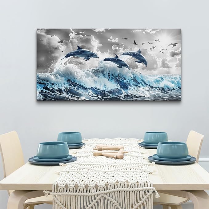 Wapluam Large Wall Decor For Living Room Framed Canvas Wall Art For Bedroom - Image 3