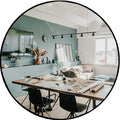 HBCY Creations Large Round Mirror, Living Room and More, Modern Minimalist by HBCYCreations