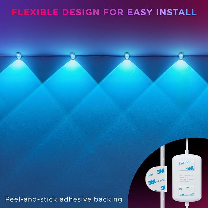 Enbrighten Spectrum Remote Controlled Indoor Accent Wall String Lights - Image 7