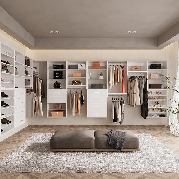 ROOMTEC Modular Closet System, 19.5" 2 Drawer Shelf Closet Tower Wall-Mounted - Image 6