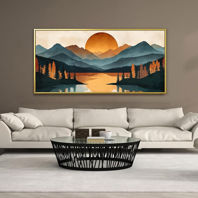 Colorful Mountain Boho Wall Art - Image 4