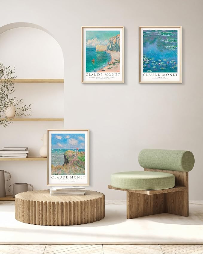 HesenDot Claude Monet Framed Wall Art, 12x16in High Framed Canvas Prints - Image 6