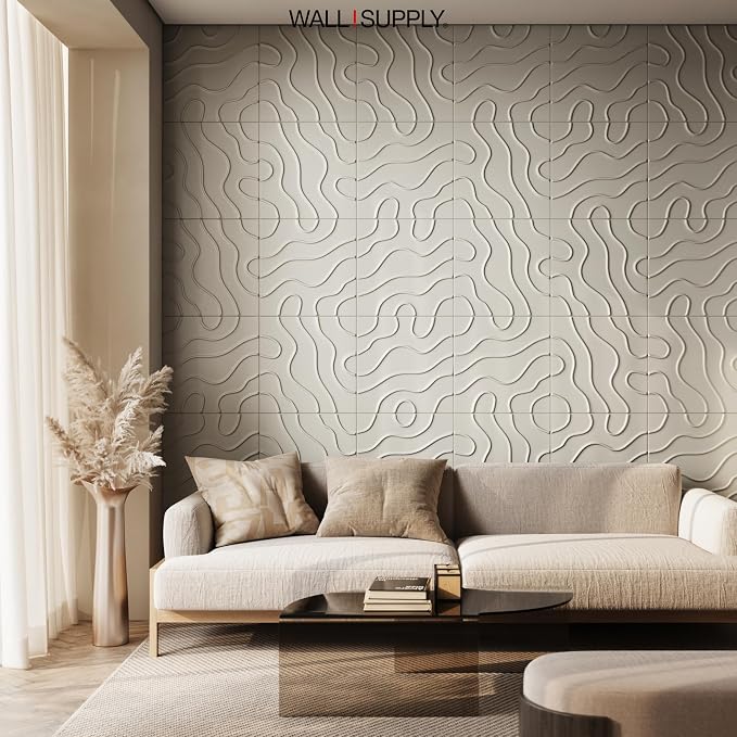 Wall!Supply - 3D Wall Panels – Flow Line Cashmere Wall Covering - Lightweight - Image 7