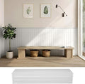 PS Wainscoting Wall Panel Kit, Paintable Waterproof PS Panels by janasse
