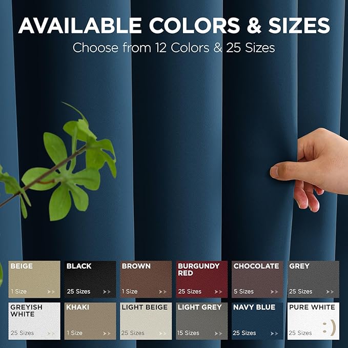 Joydeco Blackout Door Curtain for Doorway Privacy 96 Inches Long, Grommet - Image 7