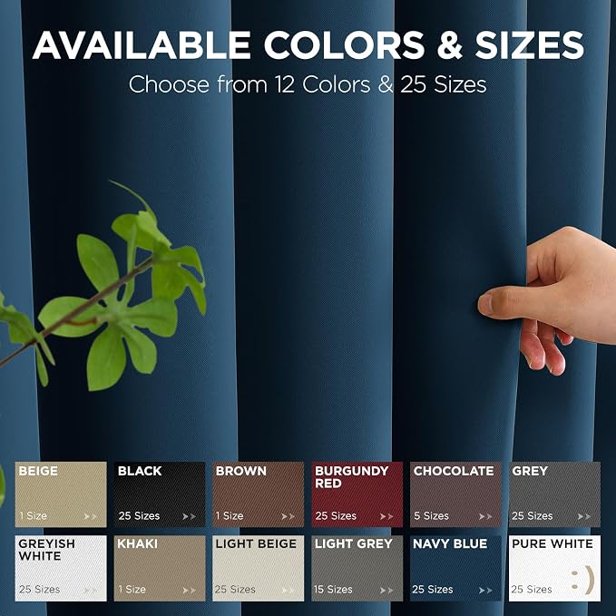 Joydeco Blackout Door Curtain for Doorway Privacy 80 Inches Long, Grommet - Image 7